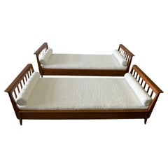 French 1950's Twin Size Daybed by René Gabriel - Two Available