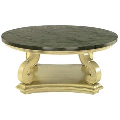 Dorothy Draper Espana Collection Ivory and Slate Coffee Table