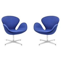 1 Pair of Fritz Hansen  Arne Jacobsen Swan Chair