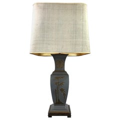 Asian Style Table Lamp, Metal with Brass, 1950s