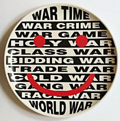 Barbara Kruger, War Platter Lt Ed hand made ceramic in bespoke box political art