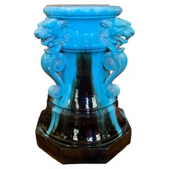 Beautifully Glazed Ceramic Garden Seat / Table