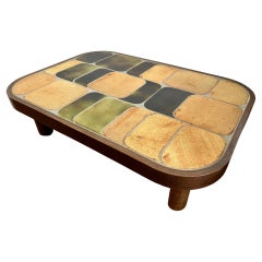 Ceramic coffee table "Shogun" by Roger Capron, France, 1960's