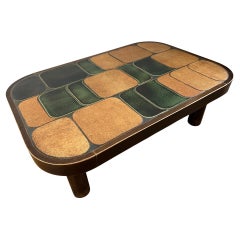 Ceramic coffee table "Shogun" by Roger Capron, France, 1960's