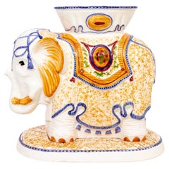 Ceramic Elephant Garden Stool