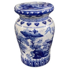 Chinese Blue and White Garden Stool/Seat