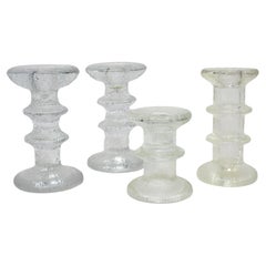 Collection of Iittala Glass Candlesticks by Timo Sarpaneva 