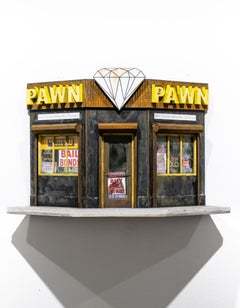 "Diamond Pawn", Miniature, Architecture, Bâtiment, Paysage urbain, Sculpture