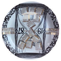 Fornasetti “Plate Calendar n 20” Porcelain, 1987, Italy