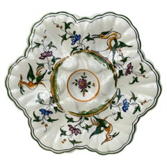 French Faience Oyster Plate Moustiers Style, circa 1940