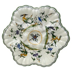 French Faience Oyster Plate Moustiers Style, circa 1940