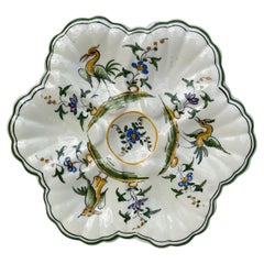 French Faience Oyster Plate Moustiers Style, circa 1940