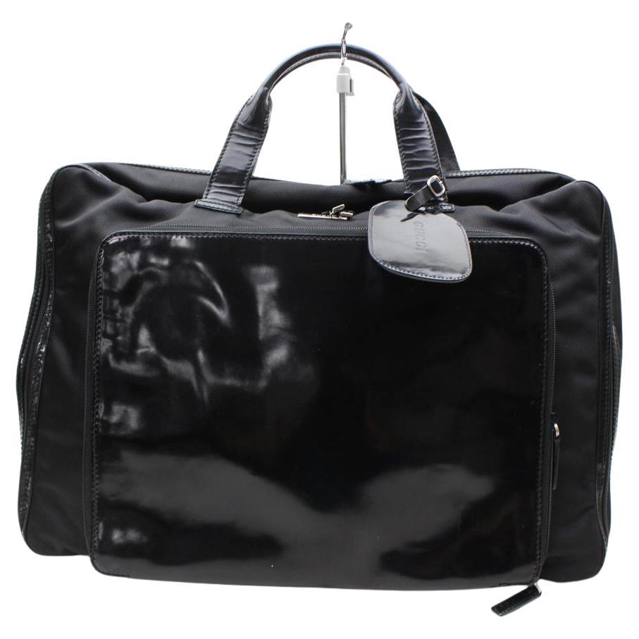 Gucci Rare Suitcase Black Briefcase Bag Carry-On Suitcase 854675