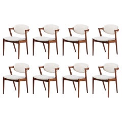 Kai Kristiansen Set of 8 Model 42 Rosewood Dining Chairs 1950s