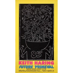 1991 "Future Primeval" exhibition poster by Keith Haring - Queens Museum