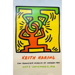 L'affiche originale de Keith Haring au San Francisco Museum of Modern Art, 1998