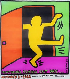 National Coming Out Day Poster /// Keith Haring Street Pop Art LGBTQ Political