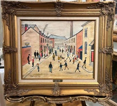 OLD MASTER Signed L S Lowry " The Long Road  " Oil Painting 20th Century GGF