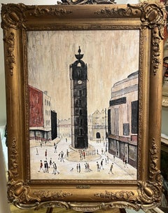 OLD MASTER Signed L S Lowry " The Tower  " Oil Painting 20th Century GGF