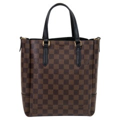 Louis Vuitton Black & Brown Damier Ebene Belmont PM