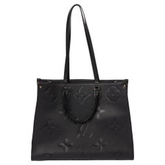 Louis Vuitton Black Monogram Empreinte Leather Onthego GM