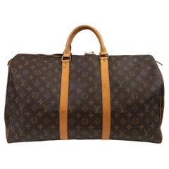 Louis Vuitton Brown Monogram Canvas Keepall 50