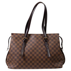 Louis Vuitton Damier Ebene Brown Canvas Chelsea Tote