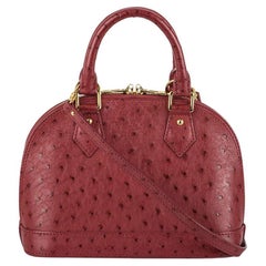 Louis Vuitton Fuchsia Ostrich Alma BB Bag