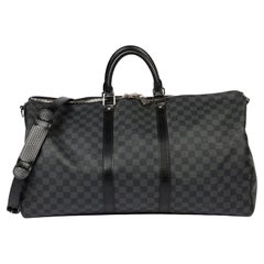 Louis Vuitton Graphite Monogram Damier Keepall 55 Bandoulière