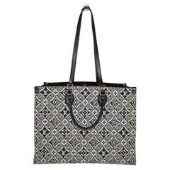 Louis Vuitton Jacquard Since 1854 Onthego GM Grey Tote Bag