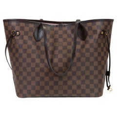 Louis Vuitton Rose Ballerine Damier Ebene Canvas Neo Neverfull MM Tote Bag