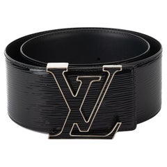 Louis Vuitton Wide Black Patent Epi Belt W/Box