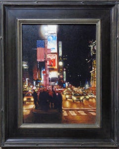  New York City Painting Times Square, Nocturne by Michael Budden 