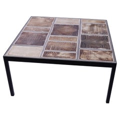 Mid 20th Century Ceramic Coffee Table from Vallauris, Roger Capron