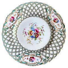 Minton Plate, Newcastle Embossed, Flowers J. Bancroft, 1857 (4)