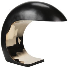 Nautilus Study Table Lamp in Cast Bronze w/ Touch Dimmer by Christopher Kreiling