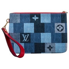 New in Box Vuitton Denim Pochette Bag