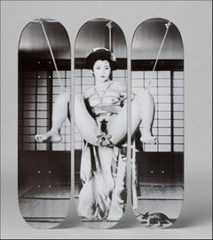 Geisha Skateboard Triptych(suite of three silkscreen skateboards numbered 55/150