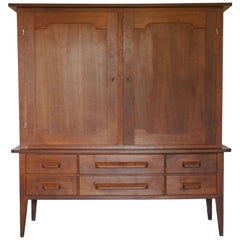 Oak Cabinet by René Gabriel, France, Late 1940s