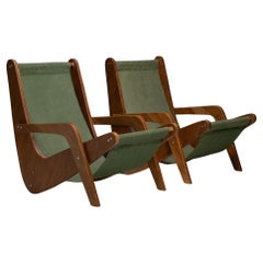 Pair of Boomerang Sling Chairs, Brazil circa 1950