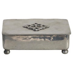 Pewter Casket by Just Andersen, 1920s, Denmark