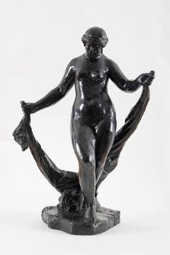 Danseuse au Voile, Renoir, Sculpture, impressionism, naked woman, nude, bronze