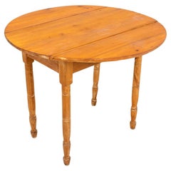 Pine Wood Drop Leaf Tavern Dining Table