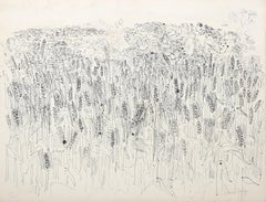 Les Blés (Campo di grano), litografia impressionista firmata da Raoul Dufy