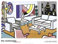 Roy Lichtenstein 'Interior with Skyline, Collage for Painting' First Edition