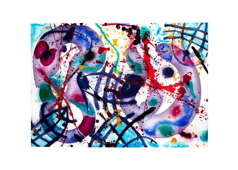 <i></noscript>Trietto 3 (SFE-076 RC)</i>, 1991, by Sam Francis