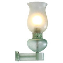 Seguso 60s/70s Italian wall lamp in Murano glass - I579