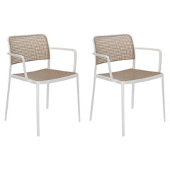 Set of 2 Kartell Audrey Chair by Piero Lissoni in Sand