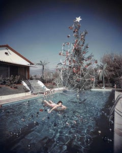 'Christmas Swim' 1954 Slim Aarons Limited Edition Estate Stamped Print