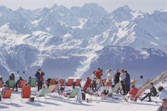 'Lounging In Verbier' 1964 Limited Edition Estate Stamped Print